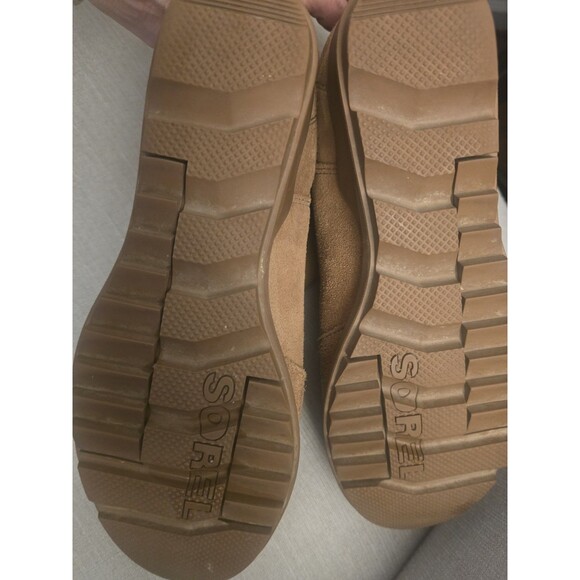 Sorel Women’s 9.5 Out ‘N About Wedge Booties – Camel Suede Side Zip Ankle Boots - Picture 7 of 9